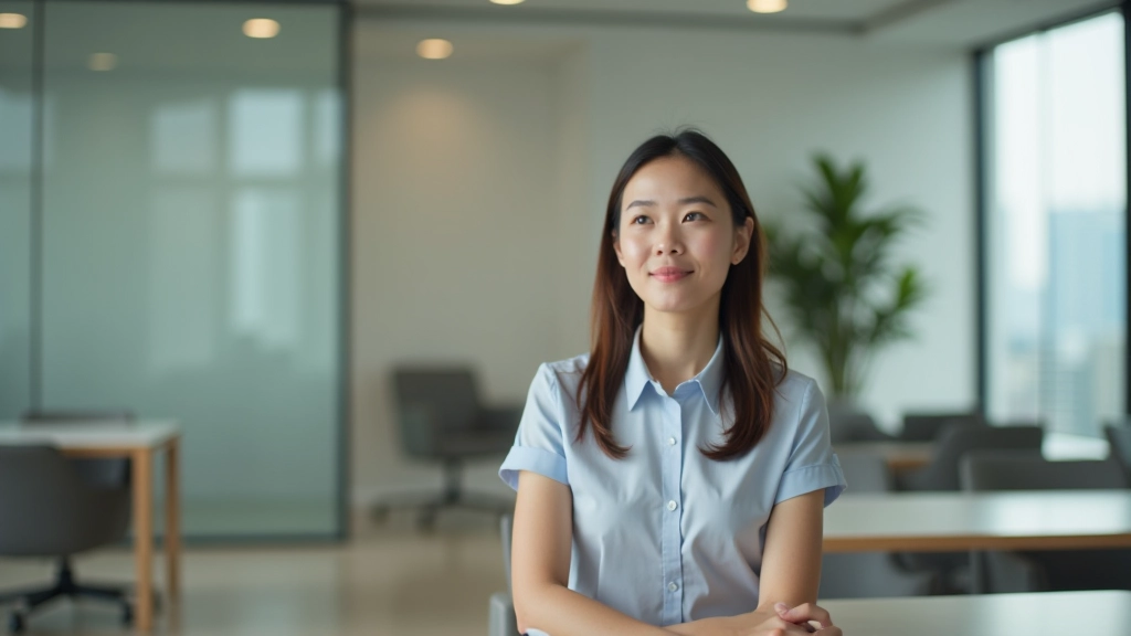 Person reflecting in peaceful setting