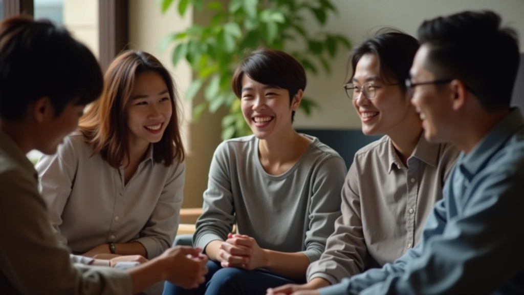 Diverse group of people from different cultural backgrounds engaged in respectful conversation and community dialogue